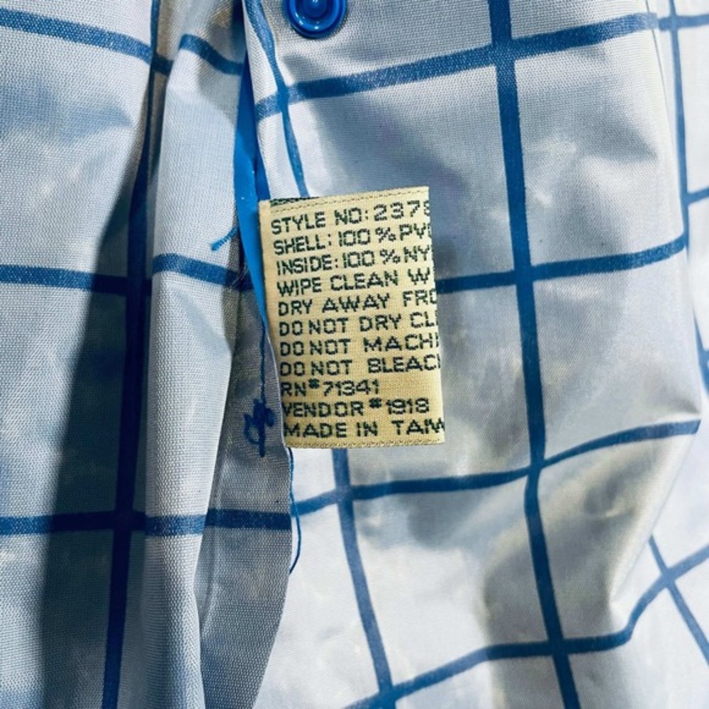 Vintage LL Bean Maine Guide Rain Jacket Blue Hooded Waterproof Womens Small - Picture 5 of 16